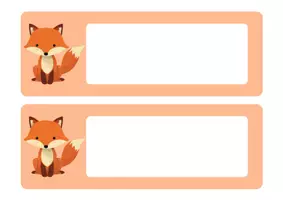 Vorschau - Anderer Materialtyp - Fuchs-Namensschilder zum Selbstbeschriften - Seite 2