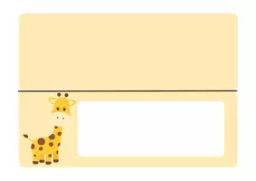 Vorschau - Anderer Materialtyp - Giraffen-Namensschilder zum Selbstbeschriften - Seite 3