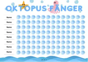 Vorschau - Präsentationen/Tafelbilder - Belohnungstafel/ Belohnungssystem Oktopus Fänger - Seite 3