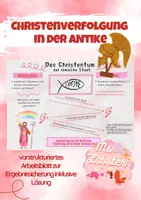 Vorschau - Arbeitsblätter - Christenverfolgung in der Antike - AB zur Ergebnissicherung - Deckblatt