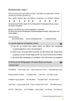 Vorschau - Arbeitsblätter - Lesetraining: Rhythmisches Lesen 1 - Deckblatt