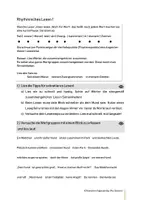 Vorschau - Arbeitsblätter - Lesetraining: Rhythmisches Lesen 1 - Seite 1
