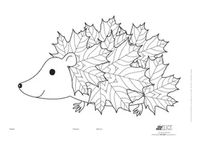Vorschau - Mal- und Bastelvorlagen - 2in1 Herbst *BE* Igel zeichnen und Mandala-Ausmalbild - Seite 3
