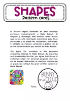Vista previa - Hojas de trabajo - Seriación de figuras geométricas - Shapes Pattern Cards - página 2