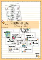 Vista previa - Decoración del aula - Normas de clase y de centro - carteles y póster - Portada