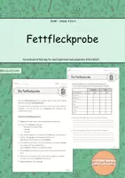 Vorschau - Arbeitsblätter - Ernährung: Fettfleckprobe - Deckblatt