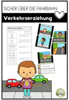 Vorschau - Arbeitsblätter - Verkehrserziehung - Sicher über die Straße - 2. Klasse - Deckblatt