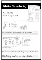 Vorschau - Arbeitsblätter - Verkehrserziehung - Mein Schulweg - Seite 1