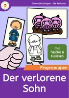 Vorschau - Arbeitsblätter - Der verlorene Sohn - Barmherziger Vater - Fingerpuppen zur Bibel - Deckblatt