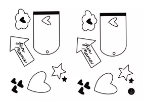 Vorschau - Mal- und Bastelvorlagen - Kunst I Muttertag I Pinguin- und Bärenpost - Seite 2