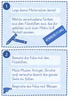 Vorschau - Arbeitsblätter - Foliendruck mit Motiv - Step-by-Step-Kartei - Seite 2