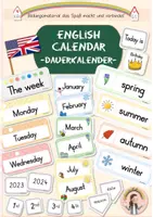 Vorschau - Poster - "Today is..." Dauerkalender - Englisch für die Grundschule - Deckblatt