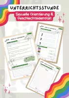 Vorschau - Stundenentwürfe - Sexualerziehung Biologie - 6. Klasse Sexualkunde, Sexuelle Orientierung - Deckblatt
