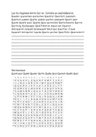 Vorschau - Arbeitsblätter - Worte mit q Aufgaben Rezept Lösung - Seite 3