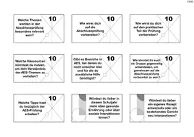 Vorschau - Aufgabenkarten - Erwartungen und Ziele in AES - Plauderkärtchen - Seite 3