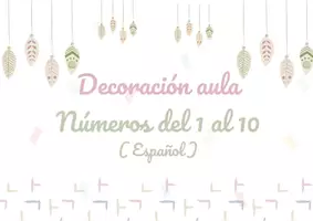 Vista previa - Refuerzo / NEE / Materiales de apoyo - Tarjetas de números del 1 al 10 "estilo BOHO". - página 1
