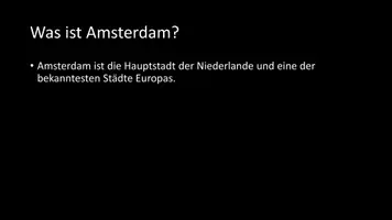 Vorschau - Arbeitsblätter - AB mit Fragen zum Thema "Amsterdam" + Lösungsblatt + Infografik - Seite 3
