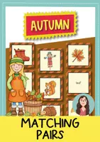Vorschau - Spiele - Autumn Matching Pairs Game (Englisch) - Deckblatt