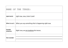 Vorschau - Arbeitsblätter - Tenses game - Seite 3