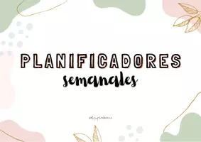 Vista previa - Para docentes: organización, planificación y formación - Planificadores semanales infinitos - Portada