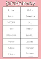 Vista previa - Hojas de trabajo - Juego sinónimos y antónimos - página 3