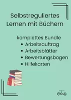 Vorschau - Unterrichtsreihen - Selbstreguliertes Lernen mit Büchern - komplettes Bundle - Deckblatt