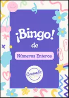 Vista previa - Juegos / Gamificación - Juego - Bingo (Números Enteros) - Portada