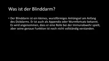 Vorschau - Arbeitsblätter - AB mit Fragen zum Thema "Blinddarm" + Lösungsblatt - Seite 2