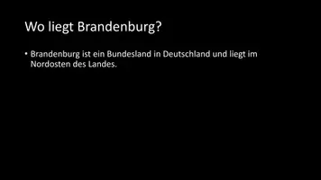 Vorschau - Arbeitsblätter - AB mit Fragen zum Thema "Brandenburg" + Lösungsblatt + Infografik - Seite 3