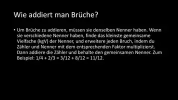 Vorschau - Arbeitsblätter - AB mit Fragen zum Thema "Bruchrechnung" + Lösungsblatt - Seite 3