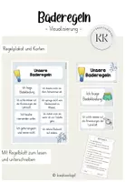 Vorschau - Poster - Baderegeln - Schwimmregeln - Schwimmunterricht - Deckblatt