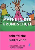 Vorschau - Arbeitsblätter - schriftlich subtrahieren - Deckblatt