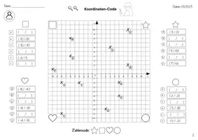 Vorschau - Arbeitsblätter - Mathe-Escaperoom Koordinaten-Code - Seite 3