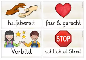 Vorschau - Poster - Klassensprecherwahl Visualisierungen zu Eigenschaften & Aufgaben - Seite 1