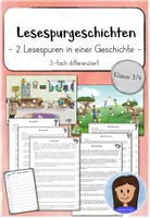 Vorschau - Arbeitsblätter - Lesespurgeschichten (Kl. 3/4) - Deckblatt
