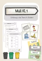 Vorschau - Arbeitsblätter - Müll - Kurze Einheit für Klasse 1 #silvesterknaller23 - Deckblatt