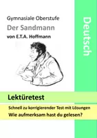 Vorschau - Test - Der Sandmann - Lektüretest - Lektürekenntnistest - Lesetest - Test - E.T.A. Hoffmann - Deckblatt
