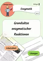 Vorschau - Unterrichtsreihen - Grundsätze enzymatischer Reaktionen / Enzymatik - AB & Lösungen - Deckblatt