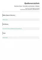 Vorschau - Poster - Neutrales Sitzen - Darstellen und Gestalten- Infoblatt - Seite 1