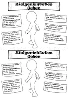 Vorschau - Poster - Zielgerichtetes Gehen - Infoblatt - Darstellen und Gestalten - Deckblatt