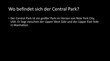 Vorschau - Arbeitsblätter - AB mit Fragen zum Thema "Central Park" + Lösungsblatt - Seite 2