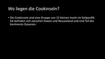 Vorschau - Arbeitsblätter - AB mit Fragen zum Thema "Cookinseln" + Lösungsblatt - Seite 2