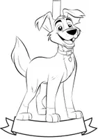 Vorschau - Mal- und Bastelvorlagen - Klassentier Girlande "Hunde" für die Hundeklasse, zum Ausmalen - Seite 2