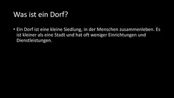 Vorschau - Arbeitsblätter - AB mit Fragen zum Thema "Dorf" + Lösungsblatt + Infografik - Seite 3