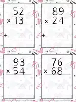 Προεπισκόπηση - Flashcards - Εκπαιδευτικές κάρτες κάθετων πολλαπλασιασμών και διαιρέσεων - Σελίδα 3