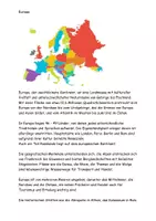Vorschau - Arbeitsblätter - Europa kennenlernen Text Aufgaben Lösung - Seite 2