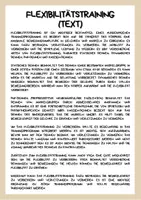 Vorschau - Arbeitsblätter - Flexibilitätstraining - Sporttheorie - Seite 2