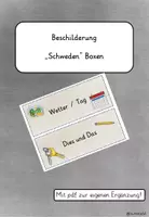 Vorschau - Anderer Materialtyp - Schilder für "Schweden" Boxen - Deckblatt