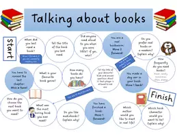 Vorschau - Spiele - Board Game: Talking about books - Deckblatt