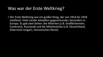 Vorschau - Arbeitsblätter - AB mit Fragen zum Thema "Erster Weltkrieg" + Lösungsblatt + Infografik - Seite 3